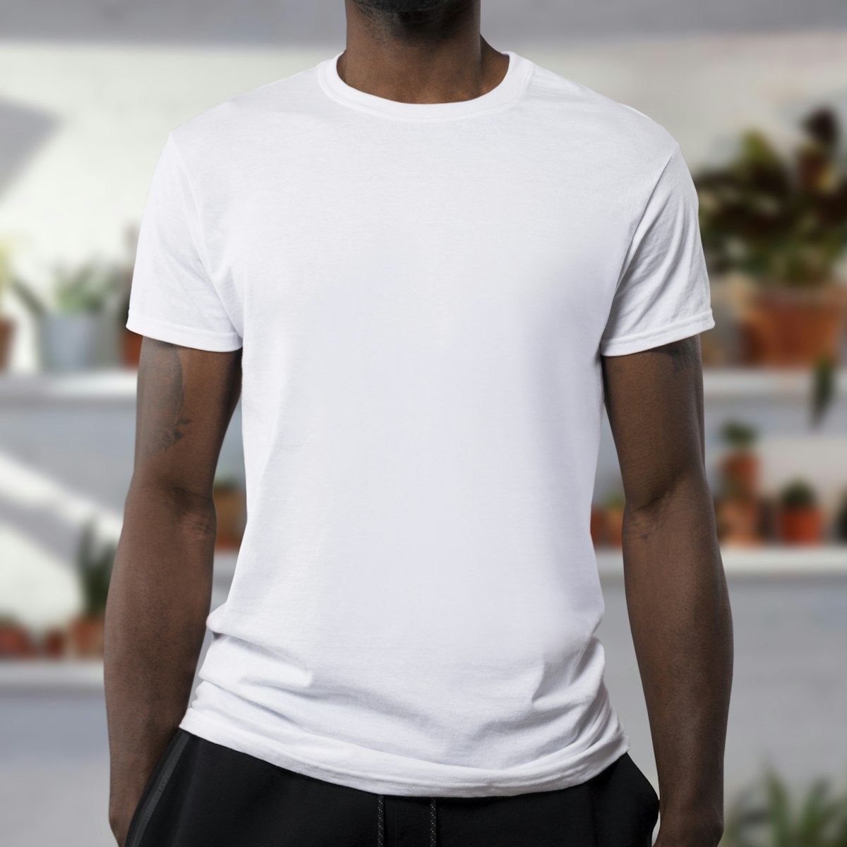 7Rl4Ly Men's Classic Crew Neck T-Shirt — Soft Cotton Everyday Tee
